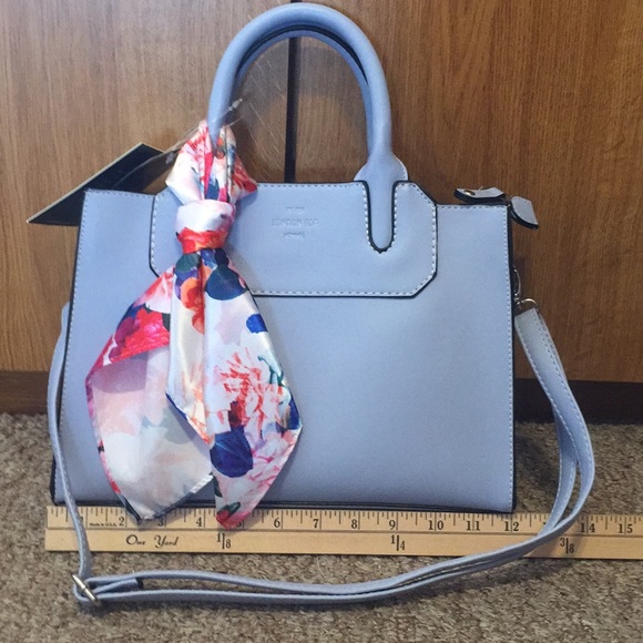 london fog blue purse